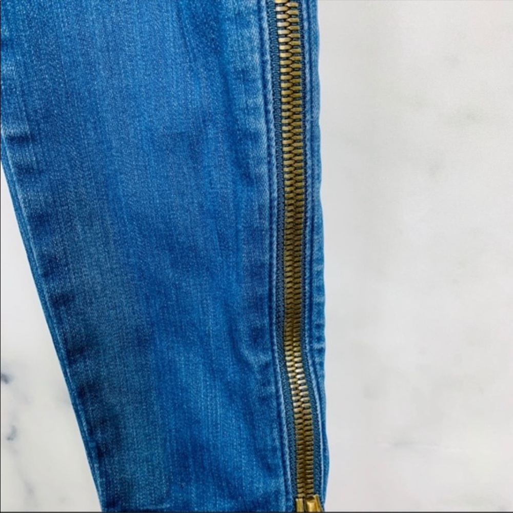 Hudson Crop Sid Zipper Super Skinny Jeans - Picture 7 of 8